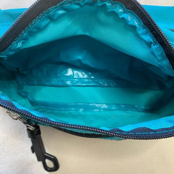 Vintage 80s 90s Jordache Branded Teal Belt Bag Fanny Pack OSFM Classic Street - Picture 5 of 7